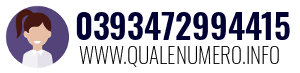 Numero di telefono 0393472994415 0393472994415