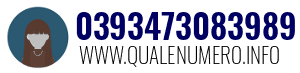 Numero di telefono 0393473083989 0393473083989