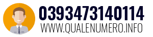 Numero di telefono 0393473140114 0393473140114