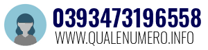 Numero di telefono 0393473196558 0393473196558