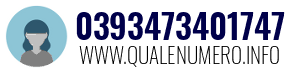 Numero di telefono 0393473401747 0393473401747