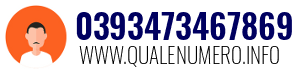 Numero di telefono 0393473467869 0393473467869