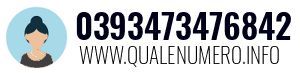 Numero di telefono 0393473476842 0393473476842