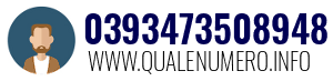 Numero di telefono 0393473508948 0393473508948
