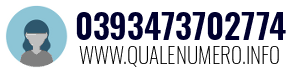 Numero di telefono 0393473702774 0393473702774