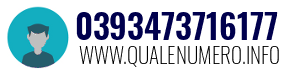 Numero di telefono 0393473716177 0393473716177