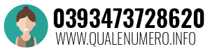Numero di telefono 0393473728620 0393473728620