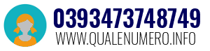 Numero di telefono 0393473748749 0393473748749