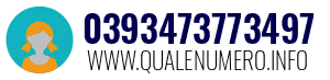 Numero di telefono 0393473773497 0393473773497