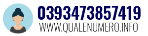 Numero di telefono 0393473857419 0393473857419