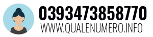 Numero di telefono 0393473858770 0393473858770