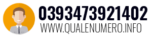 Numero di telefono 0393473921402 0393473921402