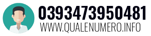 Numero di telefono 0393473950481 0393473950481