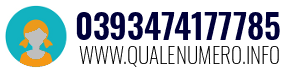 Numero di telefono 0393474177785 0393474177785
