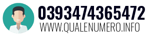 Numero di telefono 0393474365472 0393474365472