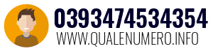 Numero di telefono 0393474534354 0393474534354