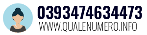 Numero di telefono 0393474634473 0393474634473
