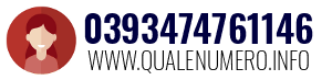 Numero di telefono 0393474761146 0393474761146