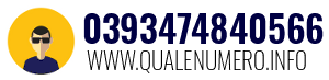 Numero di telefono 0393474840566 0393474840566