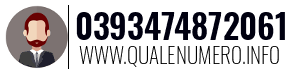 Numero di telefono 0393474872061 0393474872061