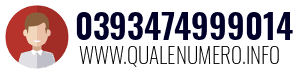 Numero di telefono 0393474999014 0393474999014