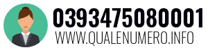 Numero di telefono 0393475080001 0393475080001