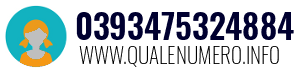 Numero di telefono 0393475324884 0393475324884