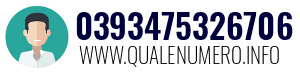 Numero di telefono 0393475326706 0393475326706