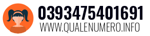 Numero di telefono 0393475401691 0393475401691