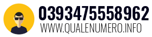 Numero di telefono 0393475558962 0393475558962