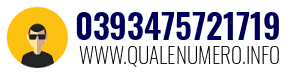 Numero di telefono 0393475721719 0393475721719