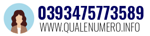 Numero di telefono 0393475773589 0393475773589
