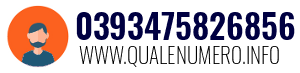 Numero di telefono 0393475826856 0393475826856