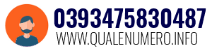 Numero di telefono 0393475830487 0393475830487