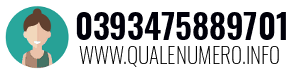 Numero di telefono 0393475889701 0393475889701