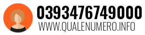 Numero di telefono 0393476749000 0393476749000