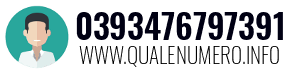 Numero di telefono 0393476797391 0393476797391