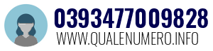 Numero di telefono 0393477009828 0393477009828