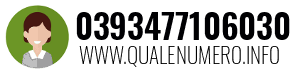 Numero di telefono 0393477106030 0393477106030