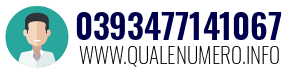 Numero di telefono 0393477141067 0393477141067