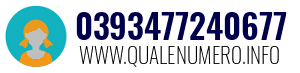Numero di telefono 0393477240677 0393477240677