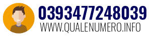 Numero di telefono 0393477248039 0393477248039