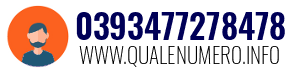Numero di telefono 0393477278478 0393477278478