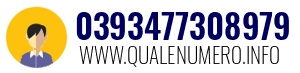 Numero di telefono 0393477308979 0393477308979