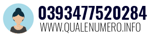 Numero di telefono 0393477520284 0393477520284