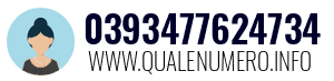 Numero di telefono 0393477624734 0393477624734
