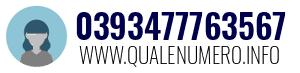 Numero di telefono 0393477763567 0393477763567