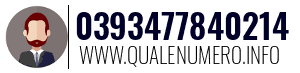 Numero di telefono 0393477840214 0393477840214