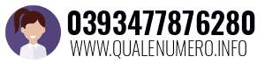 Numero di telefono 0393477876280 0393477876280
