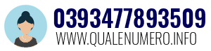 Numero di telefono 0393477893509 0393477893509